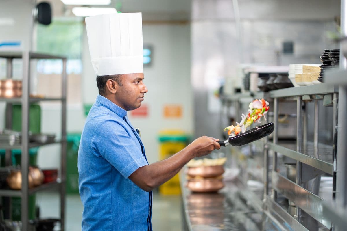 Professional commercial kitchen